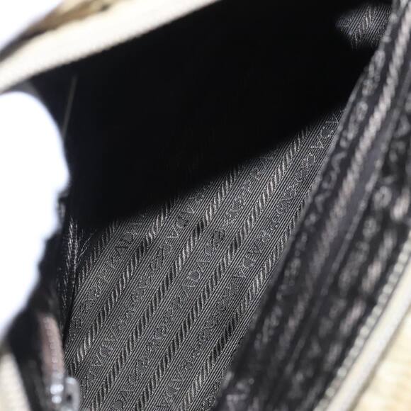 PRADA Tote Bag Nylon Beige Silver - Picture 11 of 16